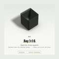 Bay 1×1 open bin, three-quarter view (render)